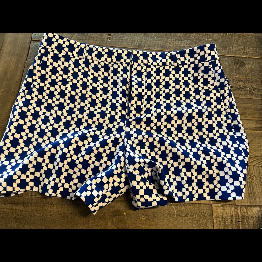 Banana Republic blue and white shorts